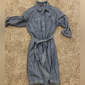Chicos Jean Button Up Dress